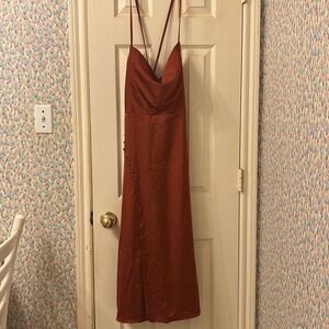 Brand New Azazie Ceci Stretch Satin Dress